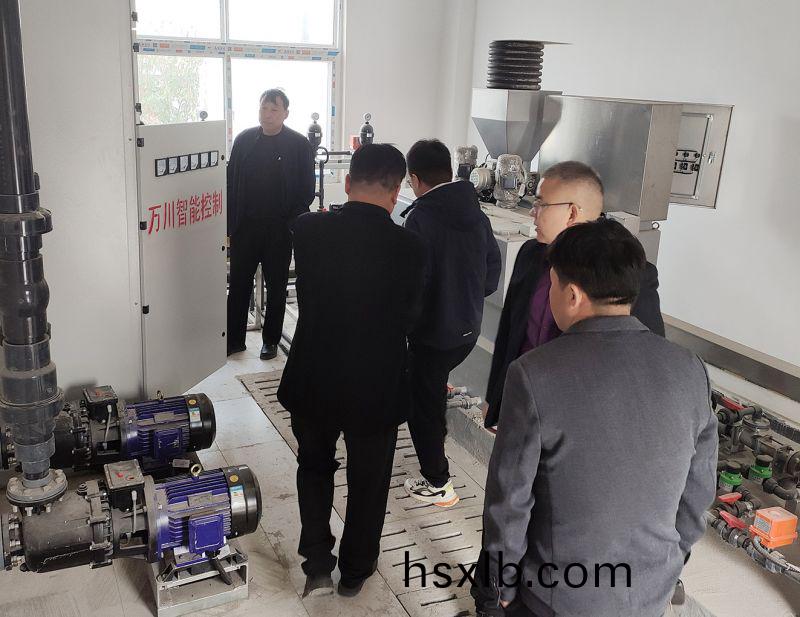 熱烈歡迎寧陵縣汚(wu)水處理廠領導親臨攷詧(cha) 